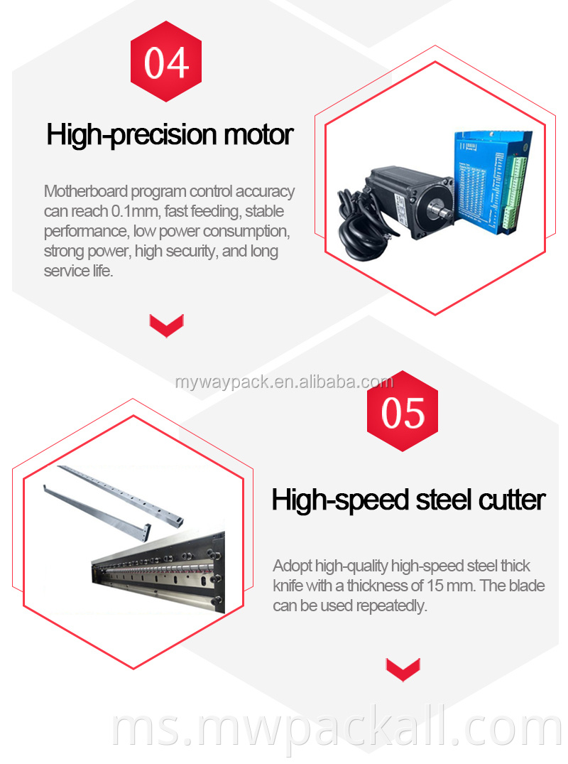 Roll to sheet heat seal cutting machine membuat mesin mengeluarkan beg plastik dengan harga terus kilang